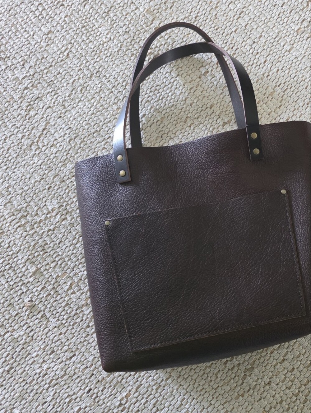 Portland Leather Large Classic Tote COLDBREW